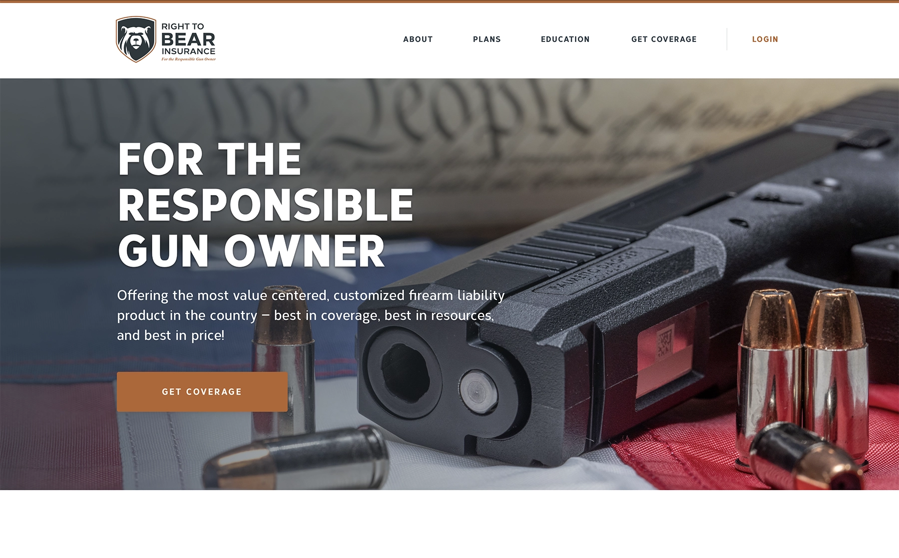 Right to Bear Insurance — member insurance platform interface